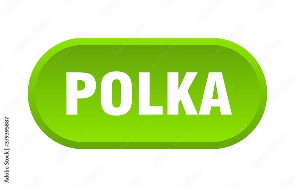 polka button. rounded sign on white background polka button. rounded sign on white background
