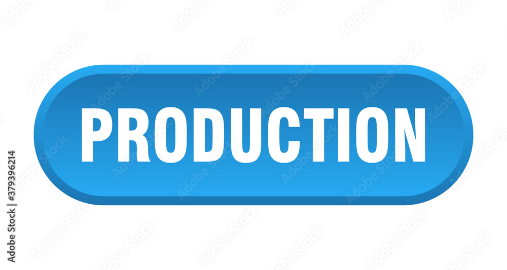 production button. rounded sign on white background production button. rounded sign on white background