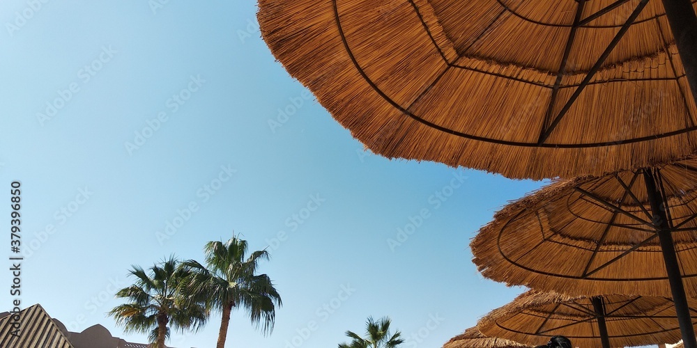 Fototapeta premium beach with umbrella