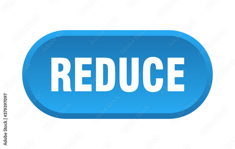 reduce button. rounded sign on white background reduce button. rounded sign on white background