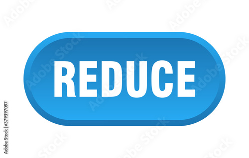 reduce button. rounded sign on white background