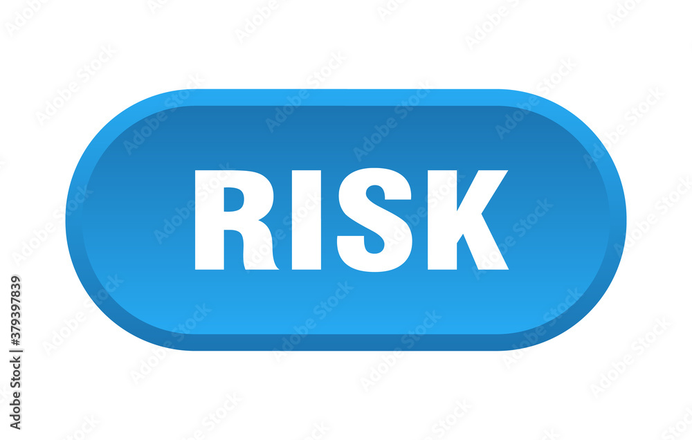 risk button. rounded sign on white background risk button. rounded sign on white background