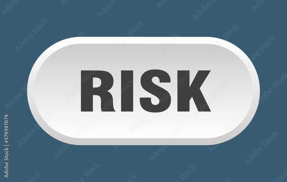 risk button. rounded sign on white background risk button. rounded sign on white background