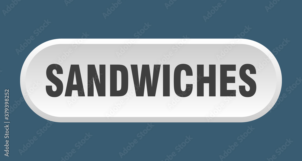 sandwiches button. rounded sign on white background sandwiches button. rounded sign on white background
