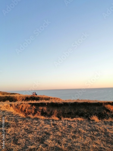 sunset on the beach