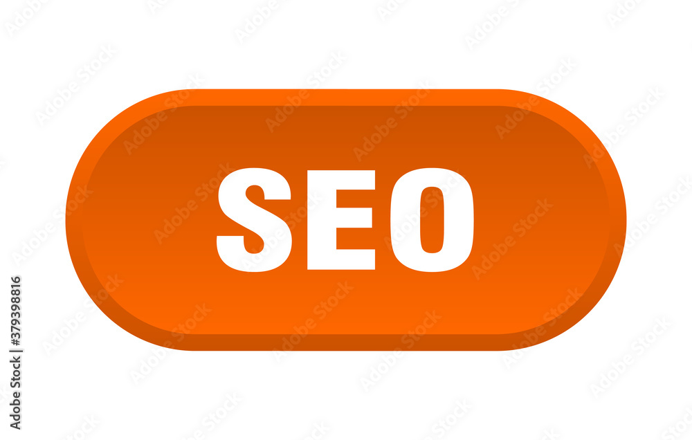seo button. rounded sign on white background seo button. rounded sign on white background