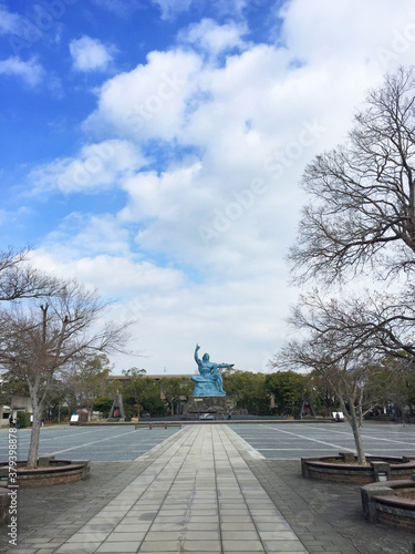 Peace Statue at Nagasaki Peace Park