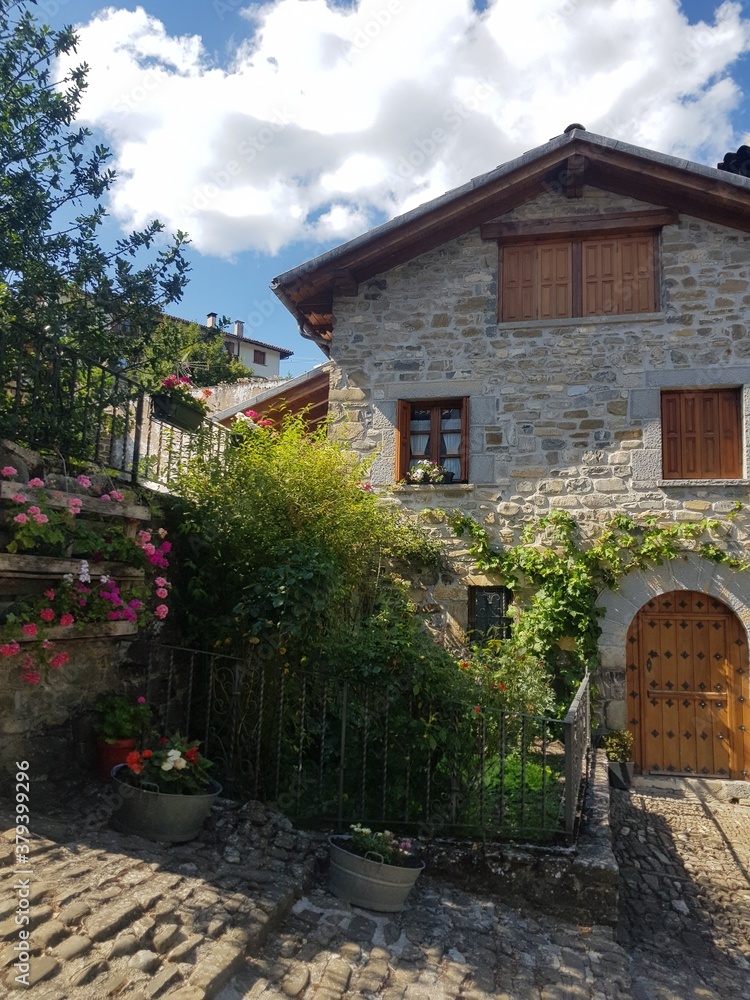 some old house in a mountain valley of RONCAL some old house in a mountain valley of RONCAL