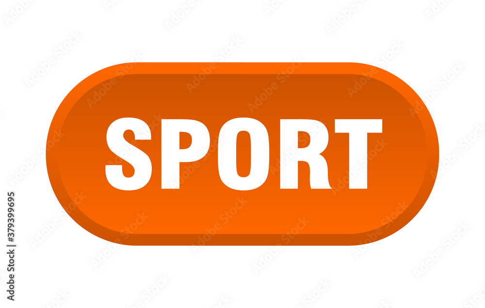 sport button. rounded sign on white background sport button. rounded sign on white background