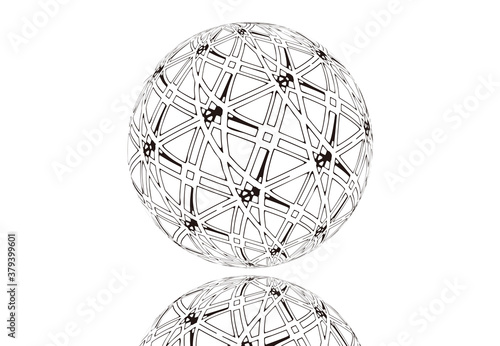 イラスト　球体　イメージ