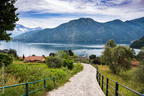 Greenway del lago di Como, presso Lenno