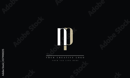 np pn n p Letter Logo Design with Creative Modern Trendy Typography