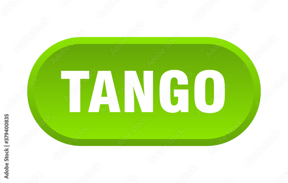tango button. rounded sign on white background tango button. rounded sign on white background