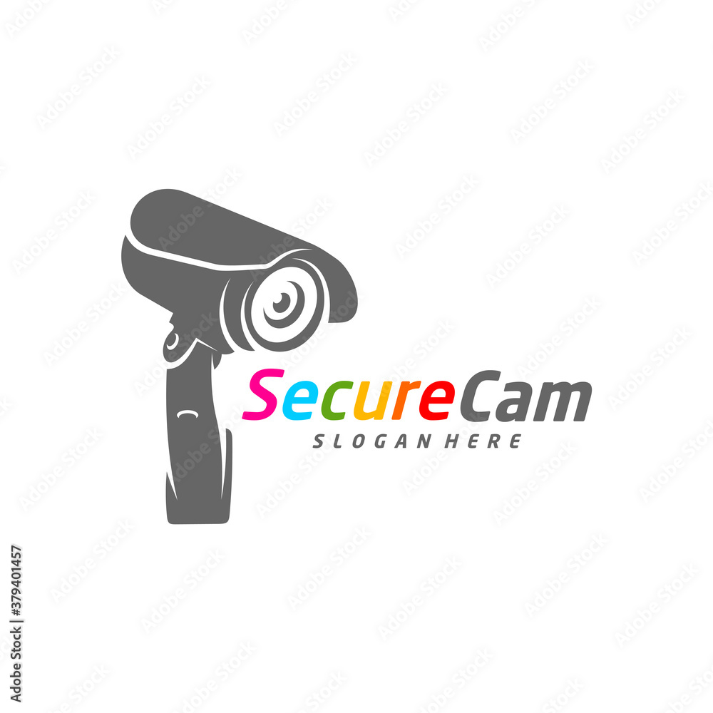 CCTV Camera Logo Design Vector Template, Concept Symbol Icon CCTV Camera Logo Design Vector Template, Concept Symbol Icon