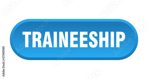 traineeship button. rounded sign on white background