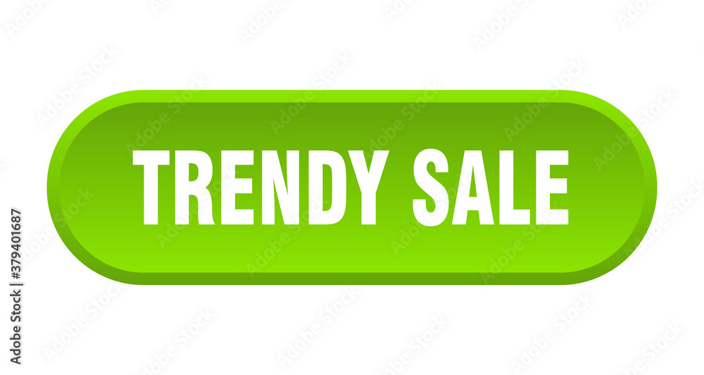 trendy sale button. rounded sign on white background trendy sale button. rounded sign on white background