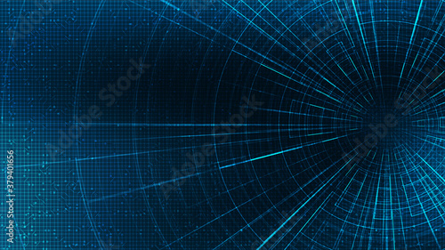 Abstract Hyperspace speed motion on future Technology background,warp and expanding movement concept,vector Illustration.