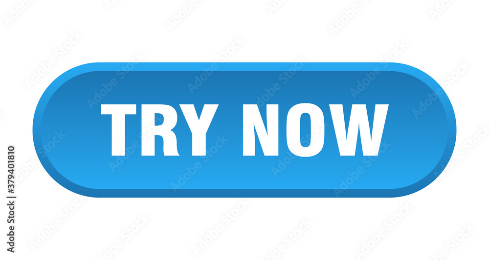 try now button. rounded sign on white background try now button. rounded sign on white background