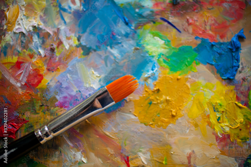 Obraz premium Brush on palette