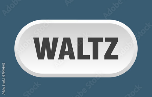 waltz button. rounded sign on white background