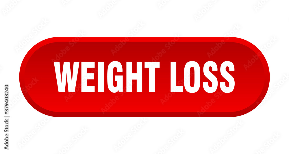 weight loss button. rounded sign on white background weight loss button. rounded sign on white background
