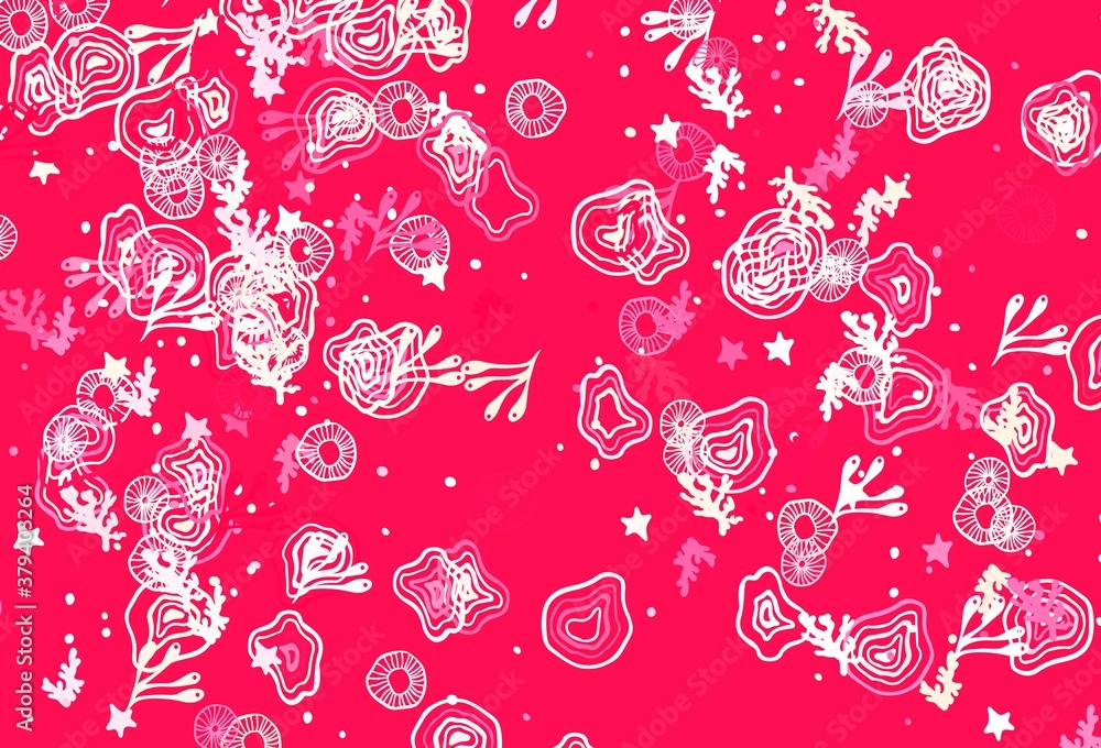 Light Red vector pattern with random forms. Light Red vector pattern with random forms.