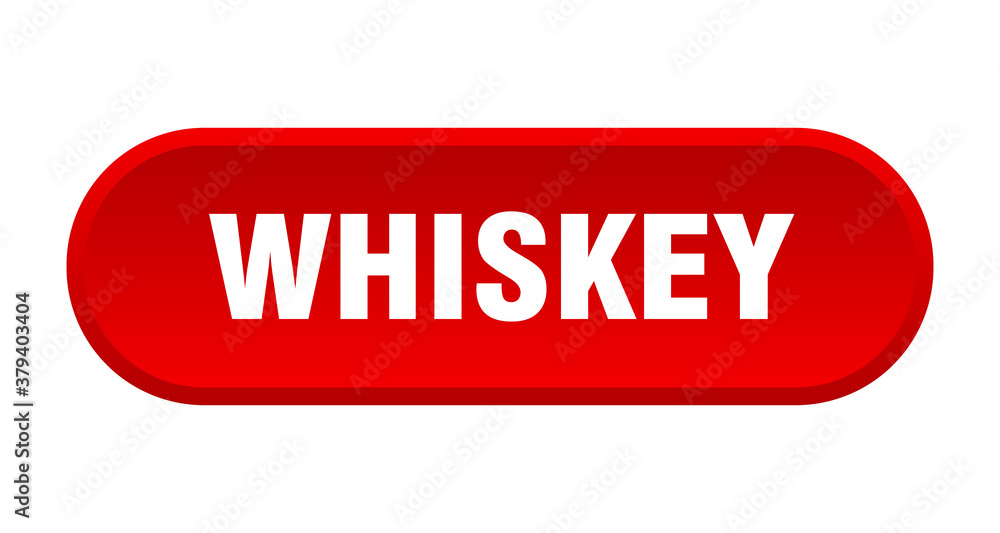 whiskey button. rounded sign on white background whiskey button. rounded sign on white background