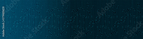 Panorama Digital Technology Background,Hi-tech Digital and security Concept design,Free Space For text in put,Vector illustration.