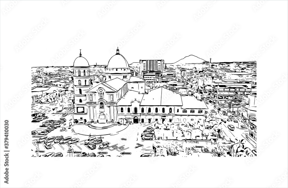 Vetor do Stock: Building view with landmark of Batangas is a province ...