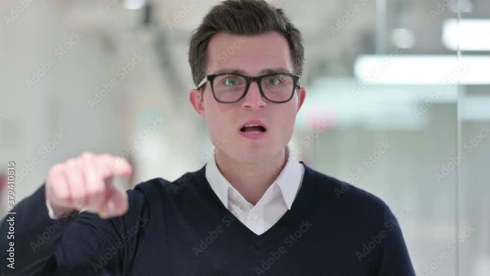 Angry Young Businessman Fighting, Arguing Angry Young Businessman Fighting, Arguing