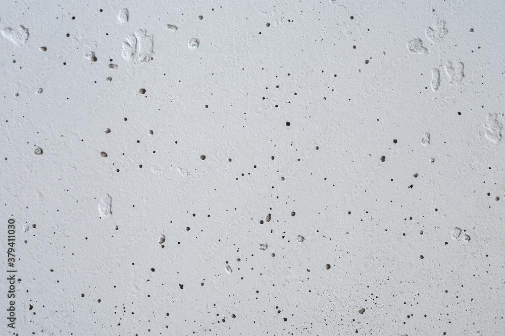 Textured concrete wall painted with white paint. Textured concrete wall painted with white paint.