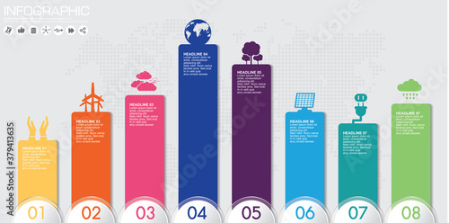 Timeline infographics design template with options, process diagram, vector eps10 illustration