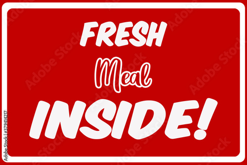 fresh meal sign