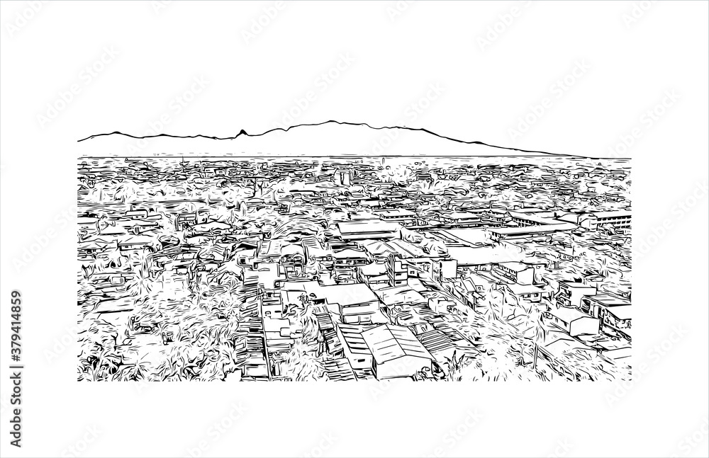 Building view with landmark of Batangas is a province in the ...