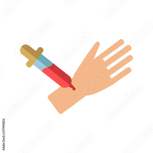 Allergy Test icon. Simple element from allergy collection. Creative Allergy Test icon for web design, templates, infographics and more
