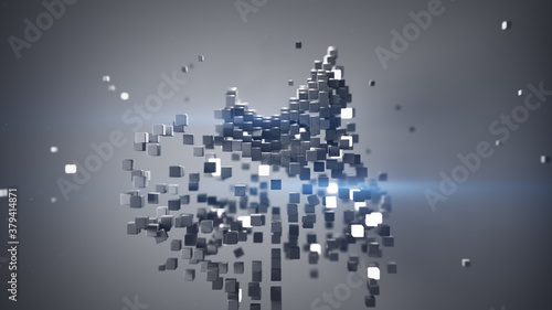 Cubic particles in free spa...
