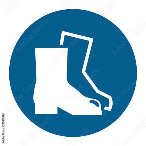 protective footwear must be worn mandatory sign. ESP10