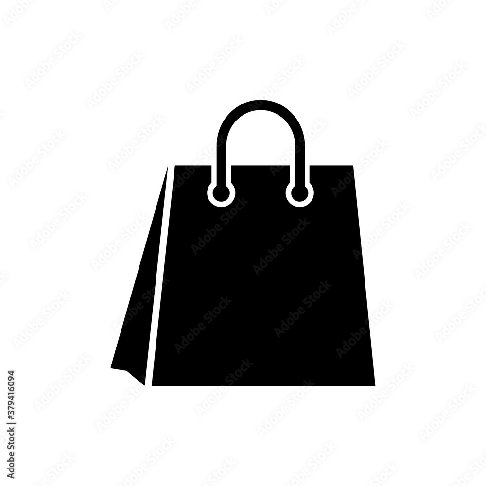 Sopping Bag Flat Icon Design Vector Template Illustration Sopping Bag Flat Icon Design Vector Template Illustration