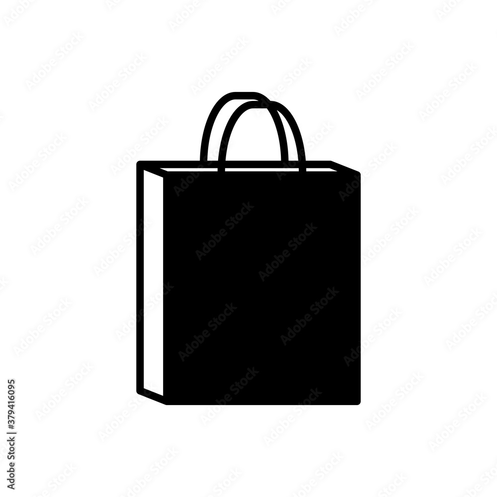 Sopping Bag Flat Icon Design Vector Template Illustration Sopping Bag Flat Icon Design Vector Template Illustration