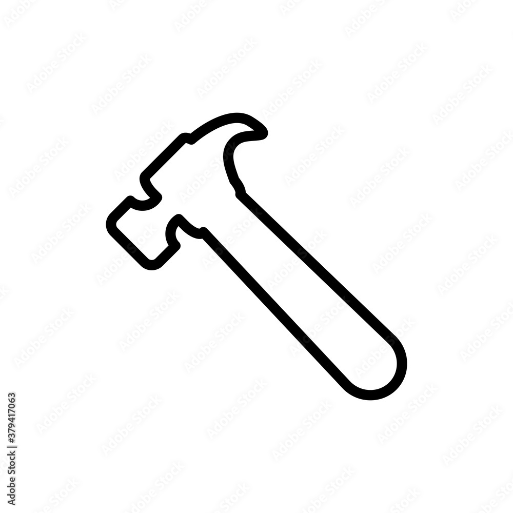 Hammer Icon Logo Design Vector Template illustration Hammer Icon Logo Design Vector Template illustration