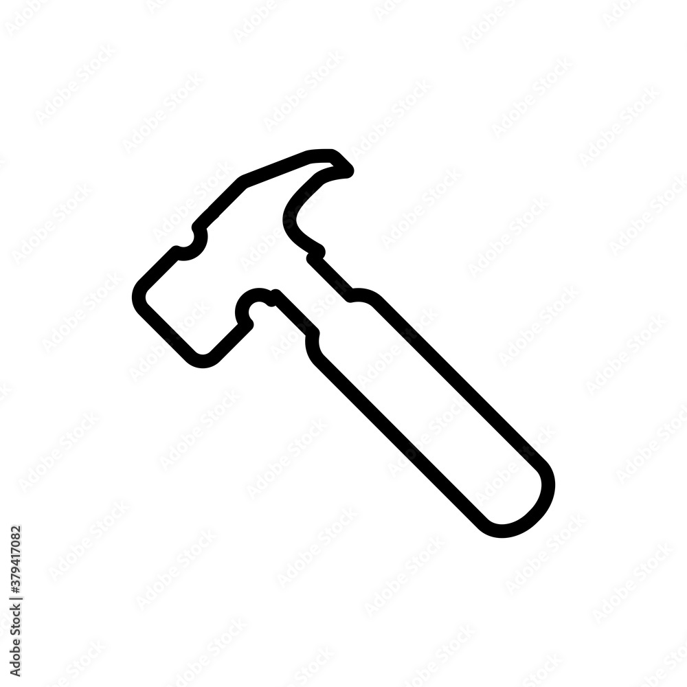 Hammer Icon Logo Design Vector Template illustration Hammer Icon Logo Design Vector Template illustration