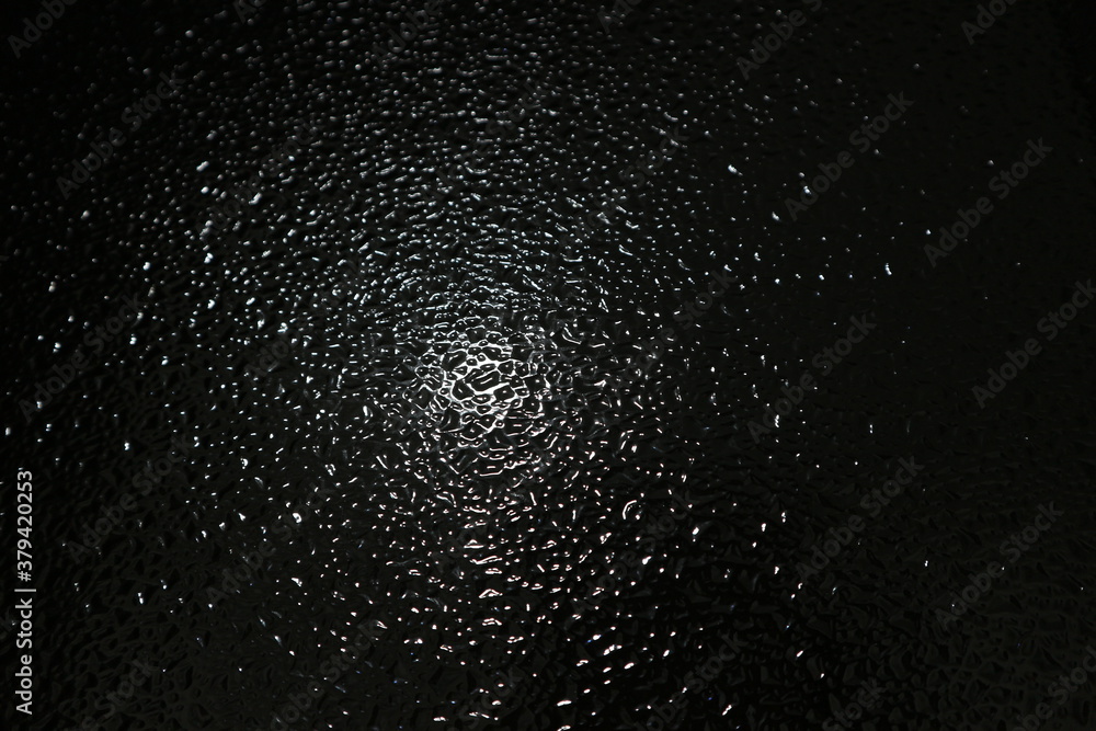 Obraz premium water drops on black background