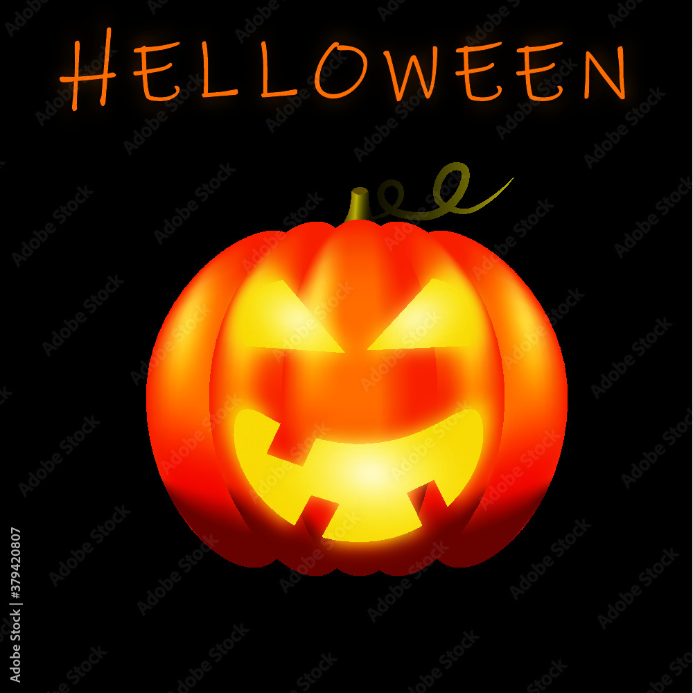Halloween orange snoring evil pumpkin Halloween orange snoring evil pumpkin