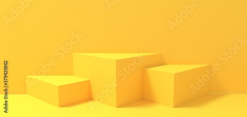 3d render. Abstract shapes. Background