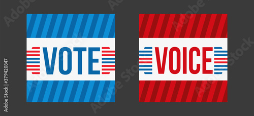 Vote, Voice Banner Design, Vote 2020