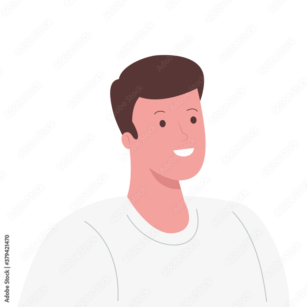 man cartoon design, Boy male person people human social media and portrait theme Vector illustration man cartoon design, Boy male person people human social media and portrait theme Vector illustration