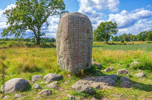 Karlevi Runestone, Oland, Sweden photo