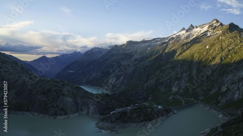 Wallpaper Mural Grimsel Hospiz By The Grimsel Mountain Pass On Sunset -  Stunning Landscape Of Lake Grimsel (Grimselsee) In The Canton Of Berne, Switzerland. -time lapse Torontodigital.ca