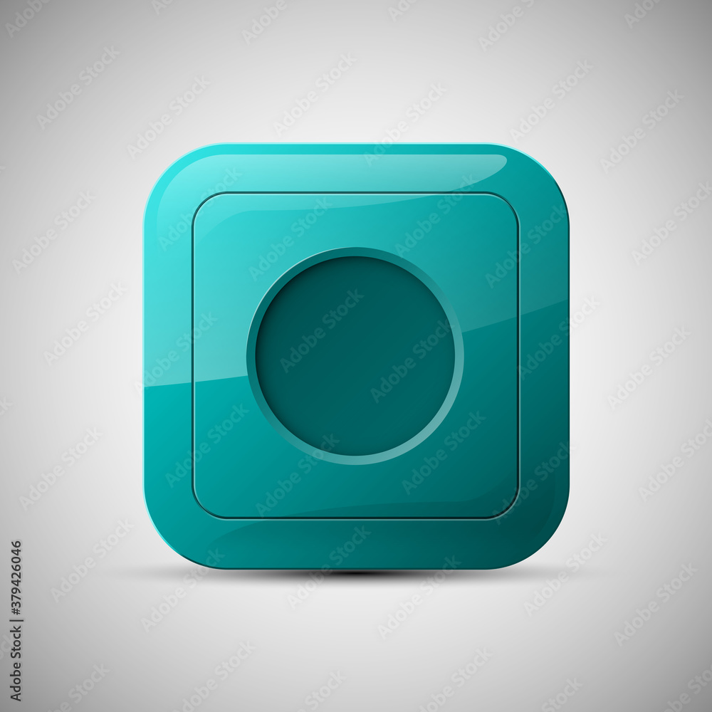 web round button for website or app. Isolated bell sign with border, reflection and shadow on background. web round button for website or app. Isolated bell sign with border, reflection and shadow on background.