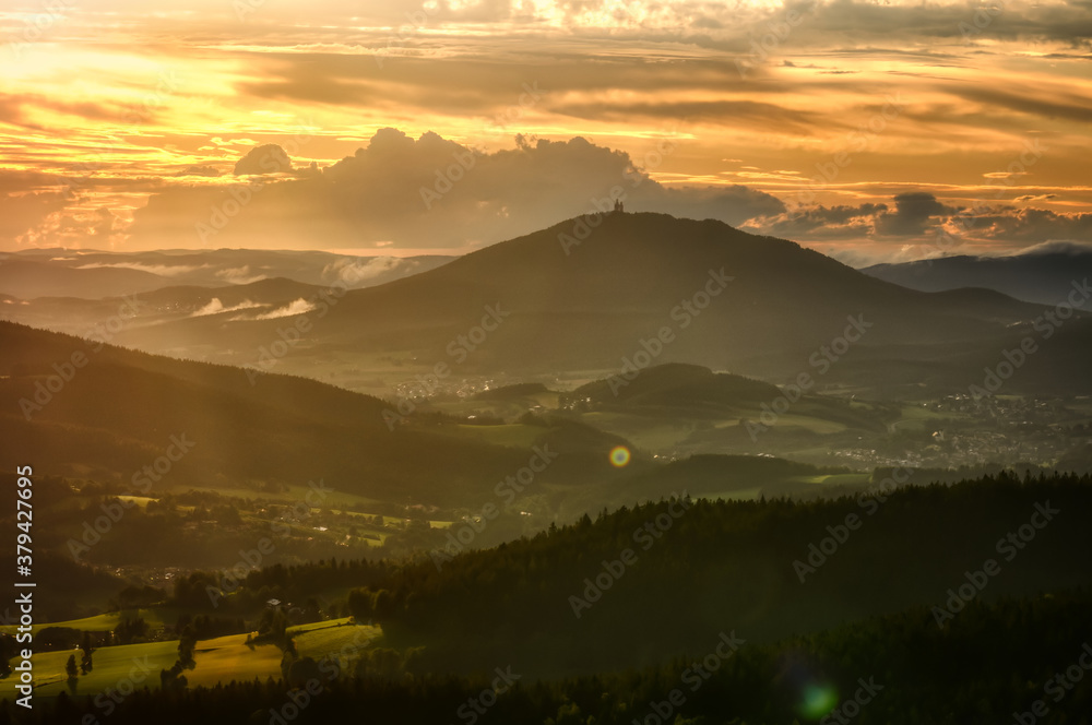 Bayerischer Wald Sonnenuntergang